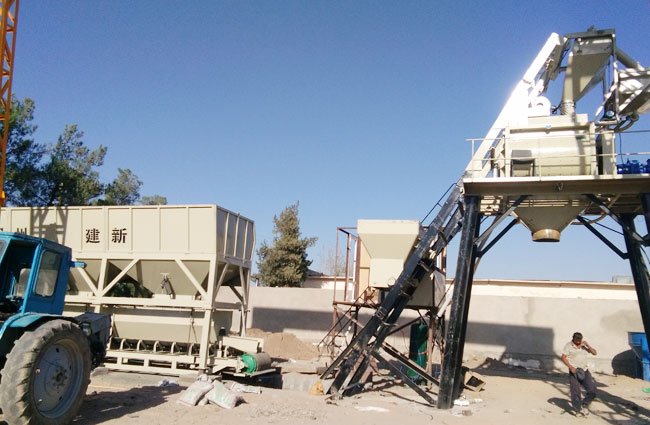 万象城在线客服75混凝土搅拌站在乌兹别克斯坦安装作业